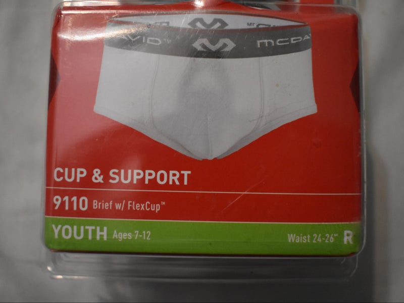 McDavid 9110 Athletic Brief w/ Cup, Youth Regular (Open Box)