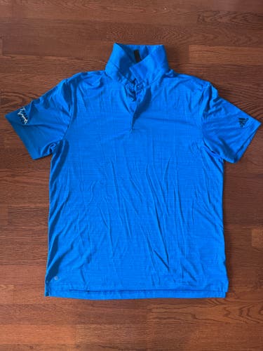 Men's Adidas Polo - Size L (Heathered blue)