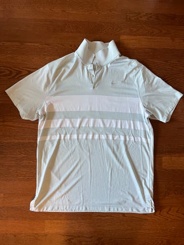 Gray Large Men's Nike Polo - Size L