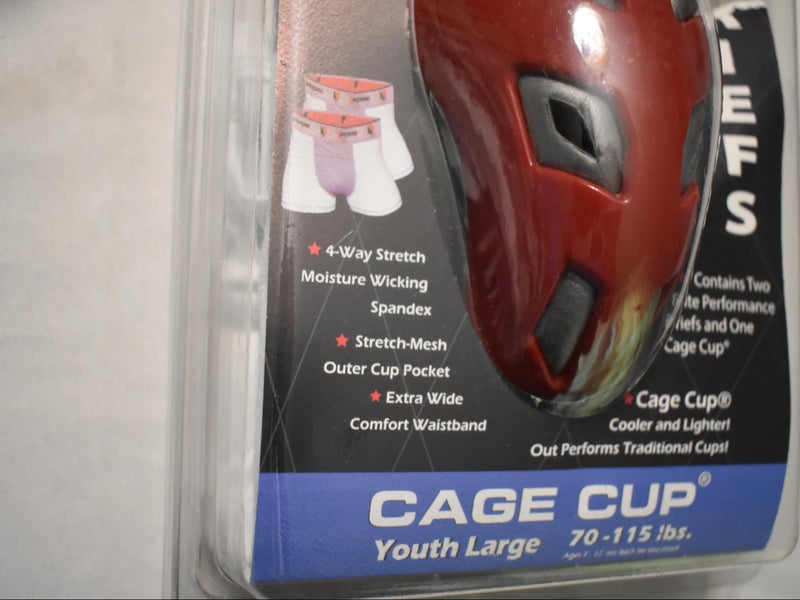 SafeTGard Compression Boxer Brief w/ Cage Cup, 2 Pack, Youth Large (Open  Box)