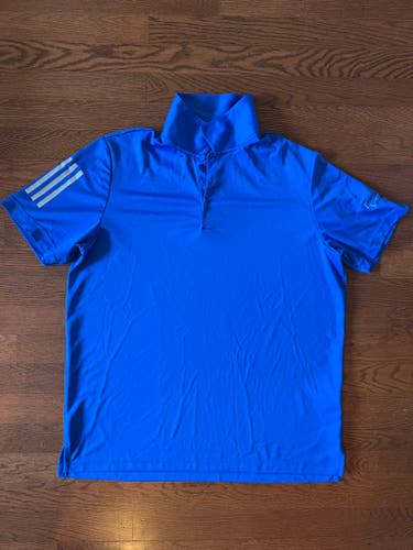 Men's Adidas Polo - Size L (stripes on arm)