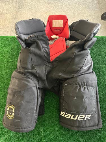 Junior Used Large Bauer Hockey Pants Pro Stock