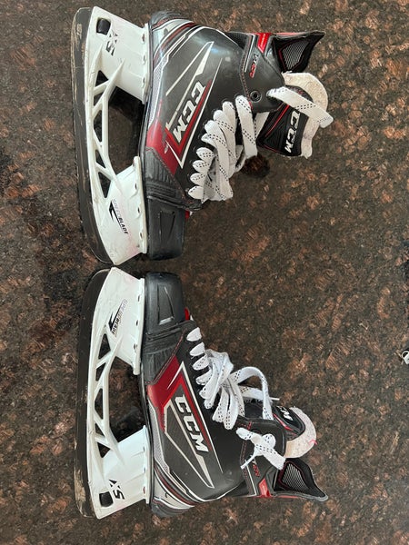Used CCM Size 10.5 JetSpeed FT470 Hockey Skates W/ Bladetech Blades And Superfeet Pro Insoles