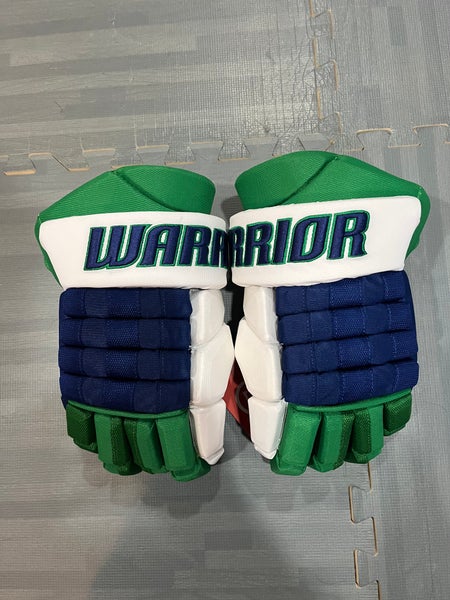 Warrior Alpha gloves 14 Hartford Whalers colors