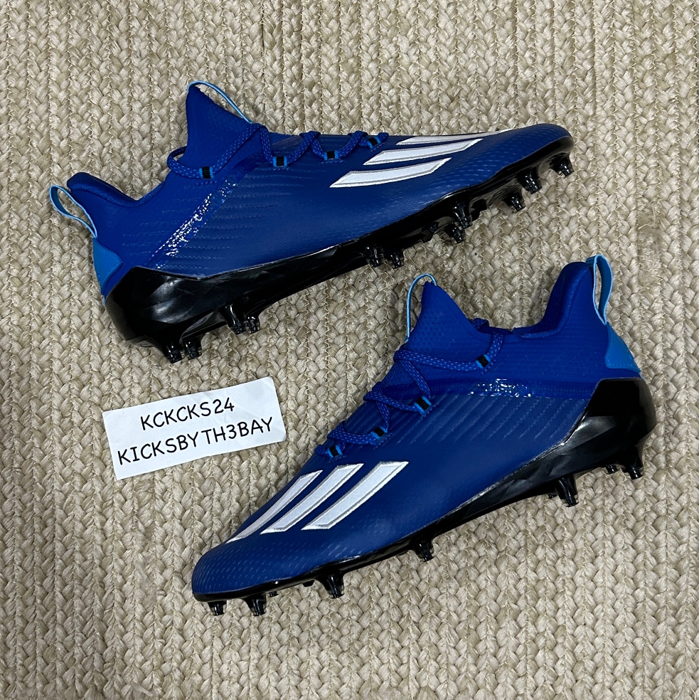 Adidas Adizero Football Cleats Royal Blue EF8650 Mens size 12