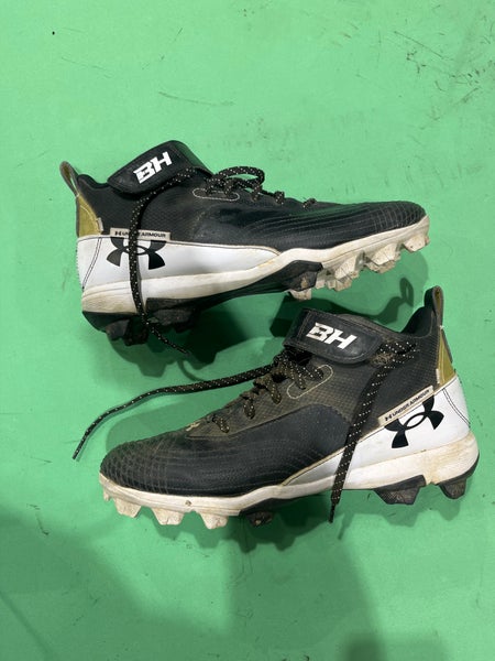 Black used Adult Men's 8.5 (W 9.5) Molded Under Armour Bryce Harper Cleat