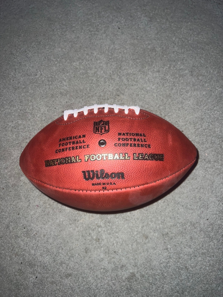 Autographed Carson Wentz authentic game used football