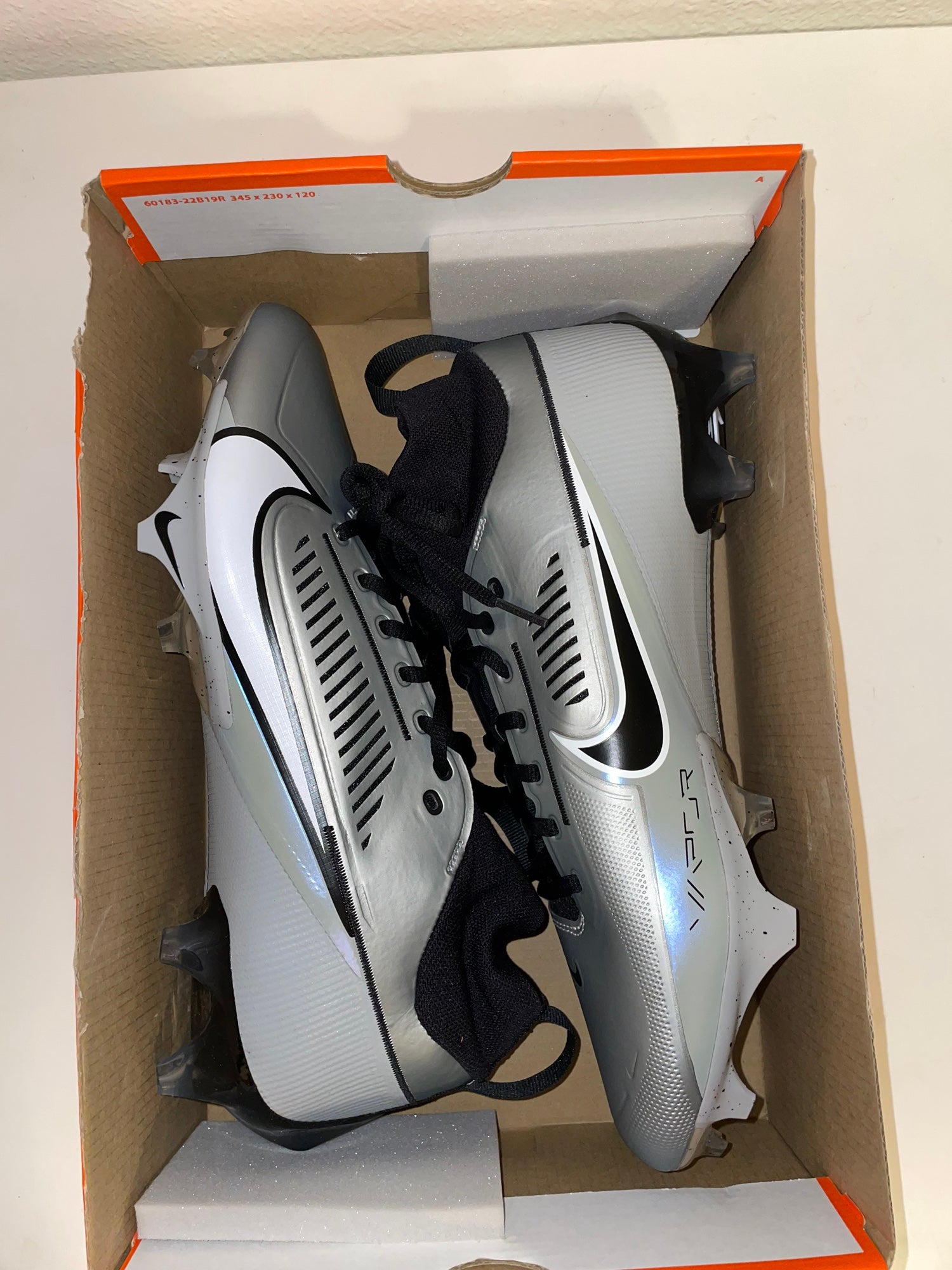 Nike Vapor Edge 360 Elite OBJ Silver RARE Football Cleats Size 9