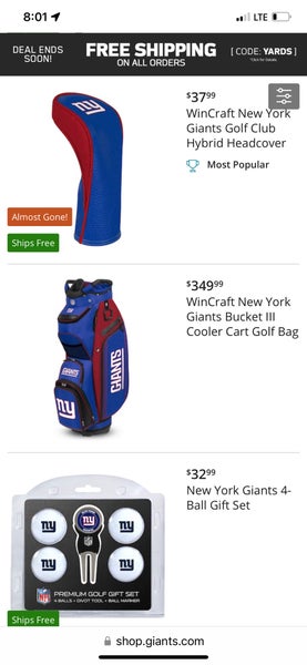 Wilson New York Giants NFL Carry Golf Bag