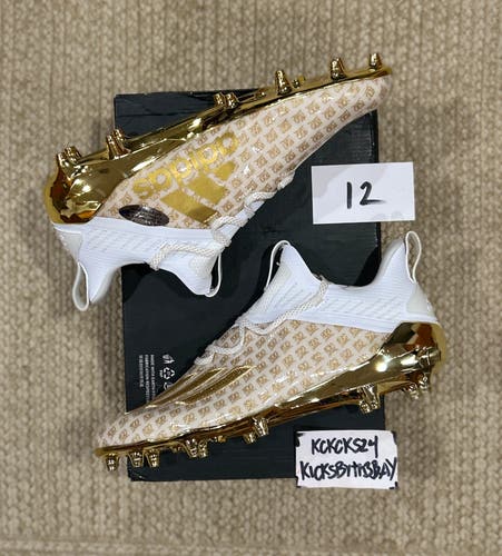 Adidas Adizero x Anniversary Football Cleats Gold EH3489 Mens size 12 emoji