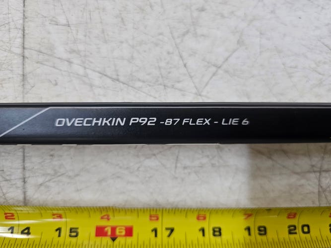 Used Senior Left Hand Bauer Supreme S160 Hockey Stick 87 Flex P92 Ovechkin blade curve