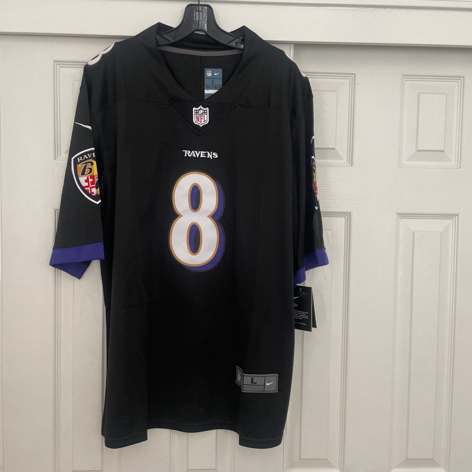 Brand New Baltimore Ravens Lamar Jackson Jersey With Tags - Size Men's  Large