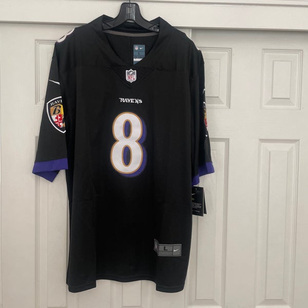 NFL Baltimore Ravens (Lamar Jackson) Men's Game Football Jersey.