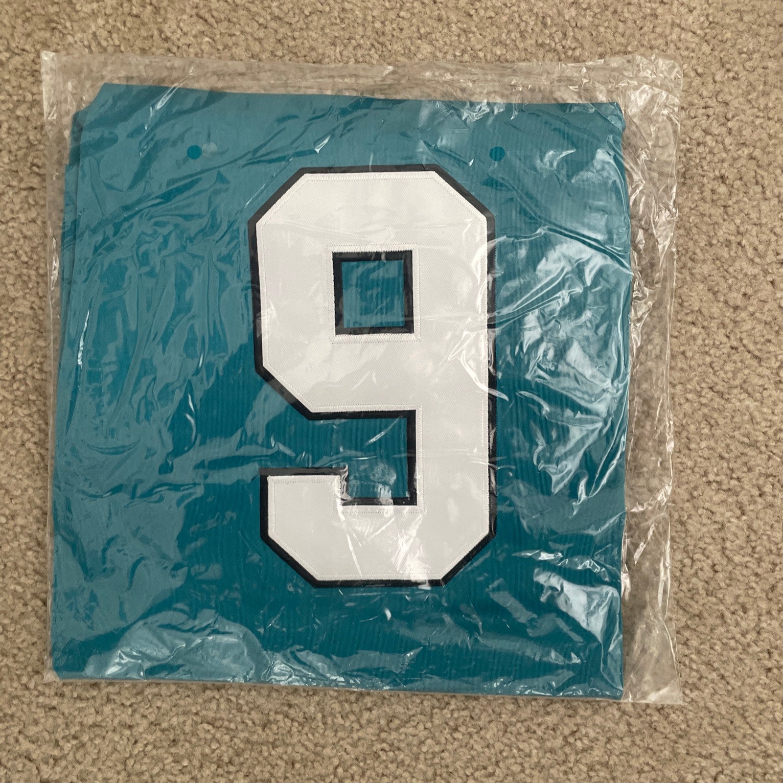 CAROLINA PANTHERS VINTAGE LOGO ATHLETIC STEVE BEUERLEIN JERSEY SIZE ADULT  XL