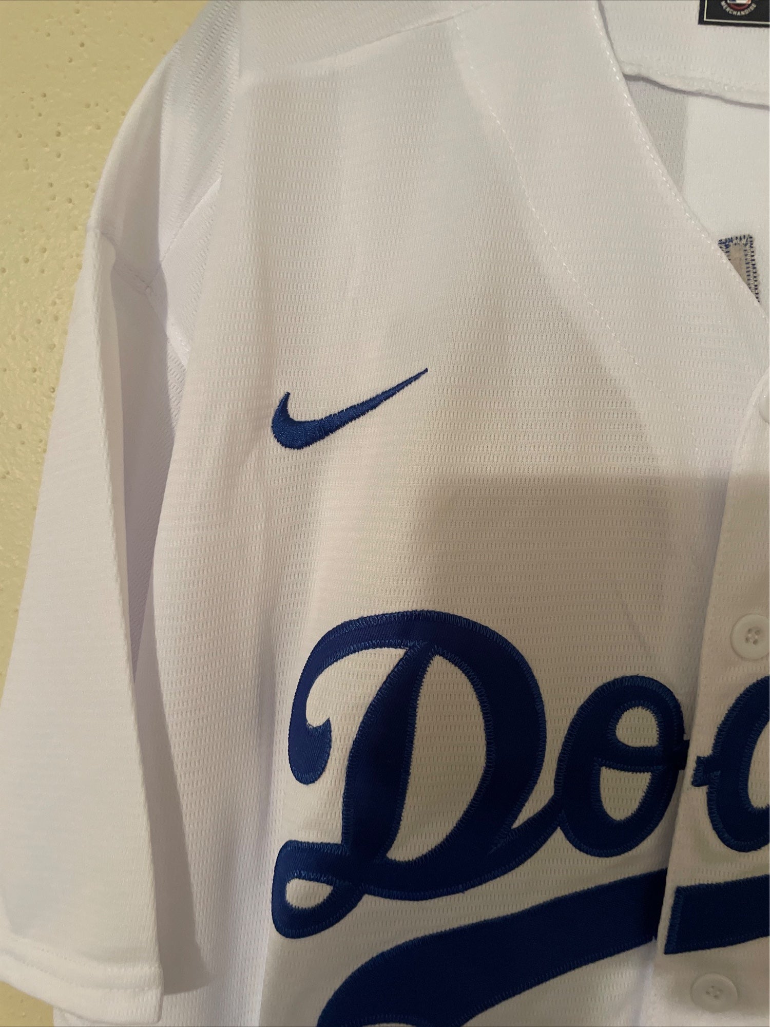 Men's Los Angeles Dodgers Nike White Home Blank Replica Jersey