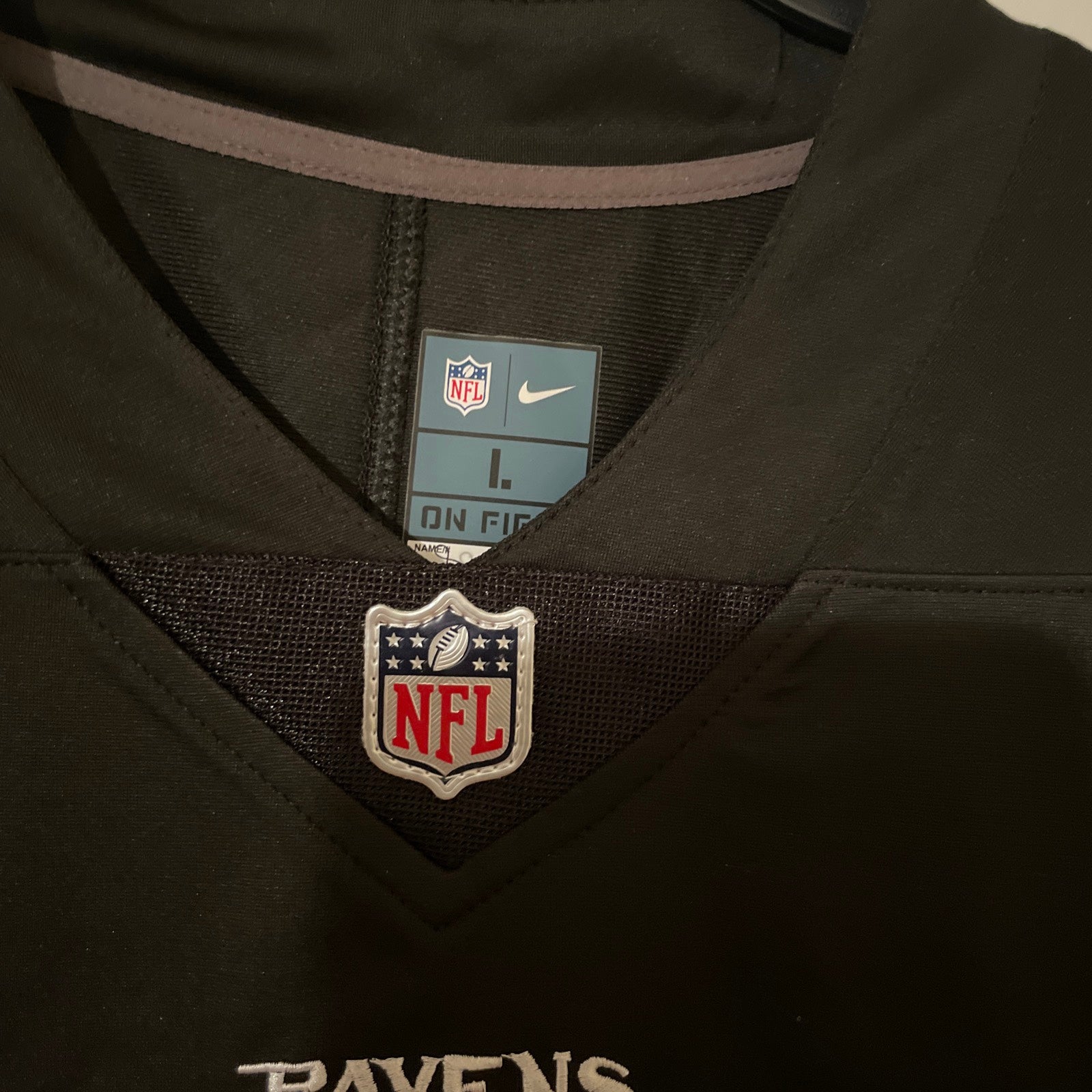Men's Nike Odell Beckham Jr. Black Baltimore Ravens Alternate Game Jersey Size: 3XL