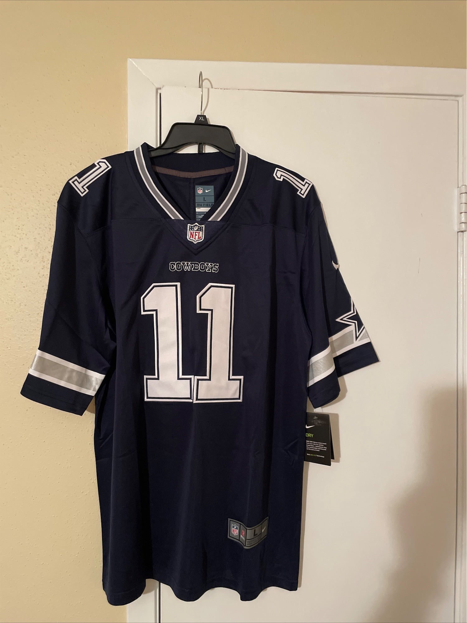 New Blue Nike Dallas Cowboys On Field Apparel Jersey Large Elliott |  SidelineSwap