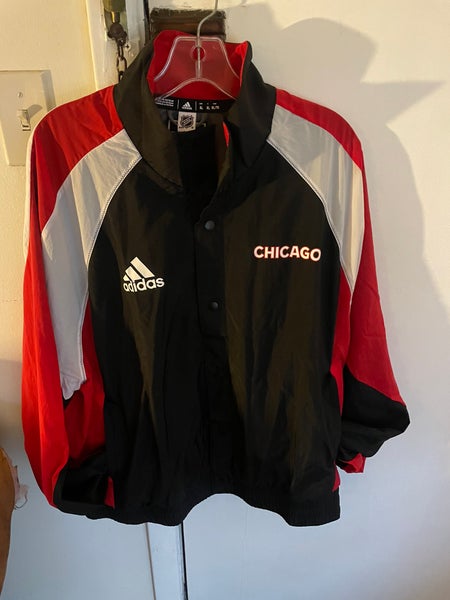 1990's CHICAGO BLACKHAWKS STARTER RAIN COAT XL - Classic American Sports