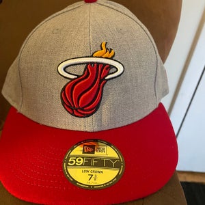 Miami Heat New Era NBA Low Profile Fitted Hat 7 3/8