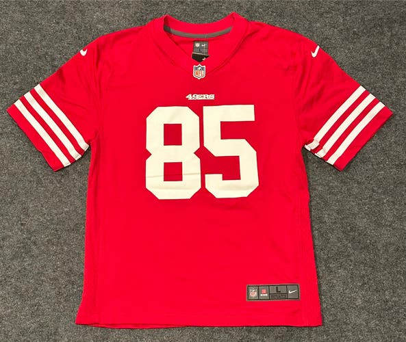 Nike YOUTH San Francisco George Kittle 49ers Red Game Jersey  LARGE