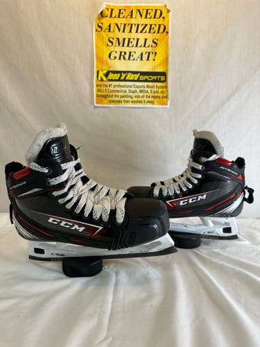 Junior Used CCM Jetspeed FT2 Hockey Goalie Skates Regular Width Size 6