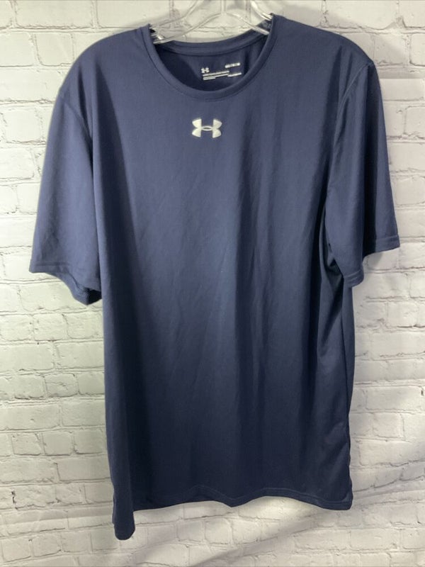 Mens Under Armour Loose Heat Gear NFL Combine Athletic Shirt Size Med Blue