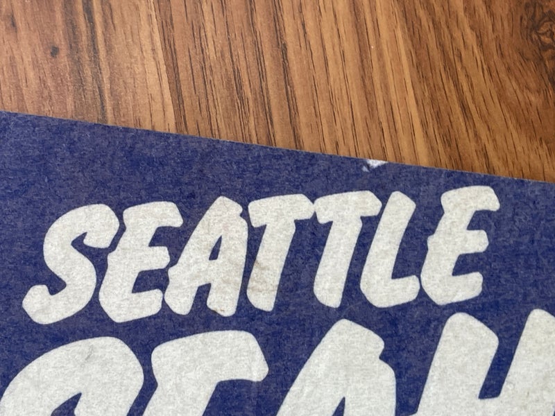 Seattle Seahawks NFL Wood State Sign