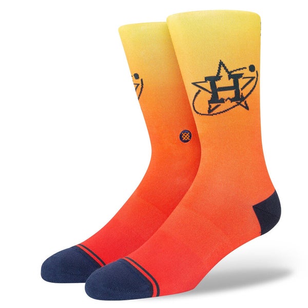 Houston Astros Space City Connect Of Stance MLB Baseball Socks Lrg Men's  9-13