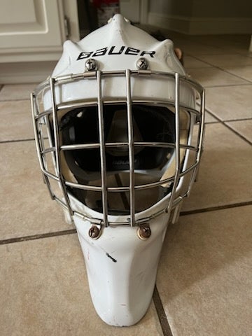 MX-3 Senior Goalie Mask (WHITE) - Hagan Hockey