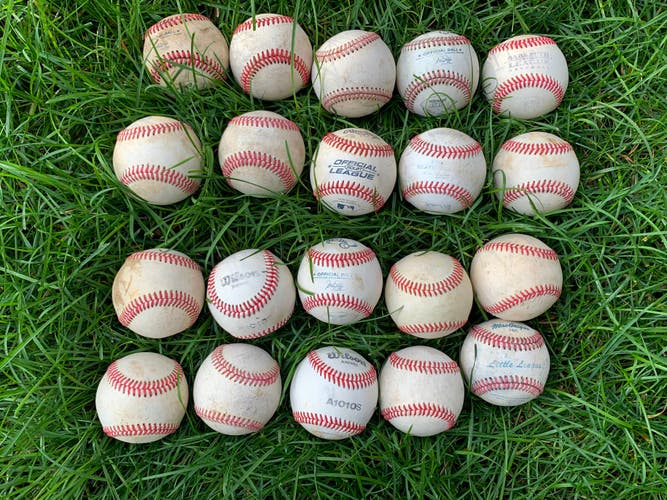 Used Leather Baseballs 20 Pack - Very Good Condition