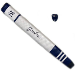 NEW Team Golf New York Yankees Navy Blue/White Jumbo Putter Grip w/Ball Marker