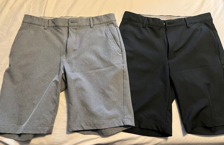 Black & Gray Golf Shorts - Greg Norman - 32