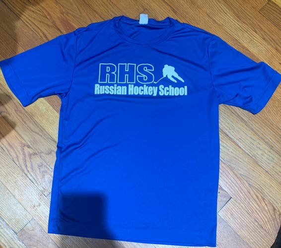 Blue New Russian Hockey School Shirt