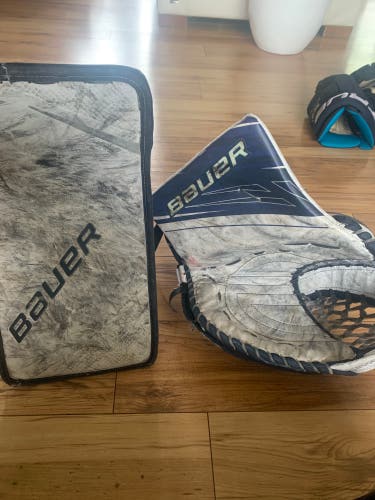 Bauer Supreme 1S Glove (580 Break) And Vapor 1X Blocker