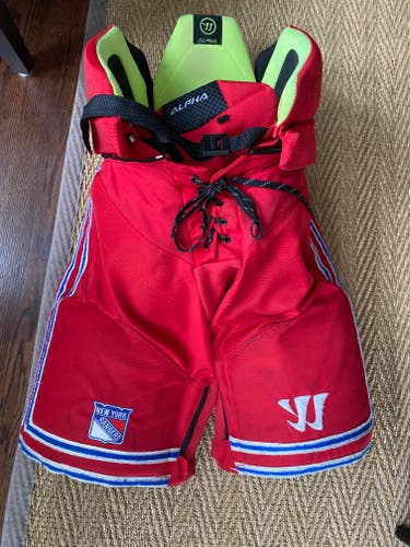 Senior Used Small Warrior Pro Series Hockey Pants Pro Stock/NY Rangers