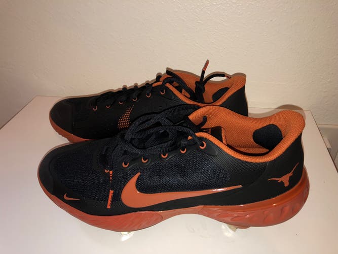 Nike Men's 11 Alpha Huarache Elite 3 Low Baseball TEXAS EDITION DH0127-004 RARE