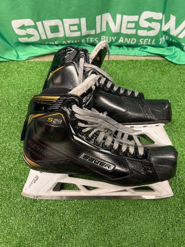 Senior Used Bauer Supreme S29 Hockey Goalie Skates D&R (Regular) 11.0