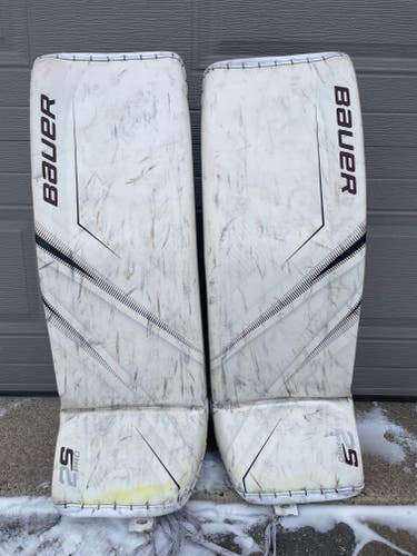 Used 34" Bauer Supreme 2S Pro Goalie Pads Pro Stock