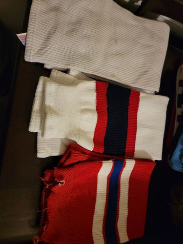 Senior Used Knit Hockey Socks - Assorted COlors