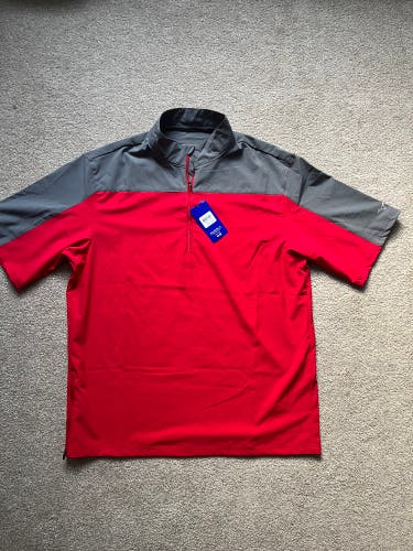 Mizuno Cage Jacket, NWT, Red, Adult Med