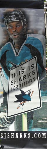 San Jose Sharks Street hung Mike Grier Banner