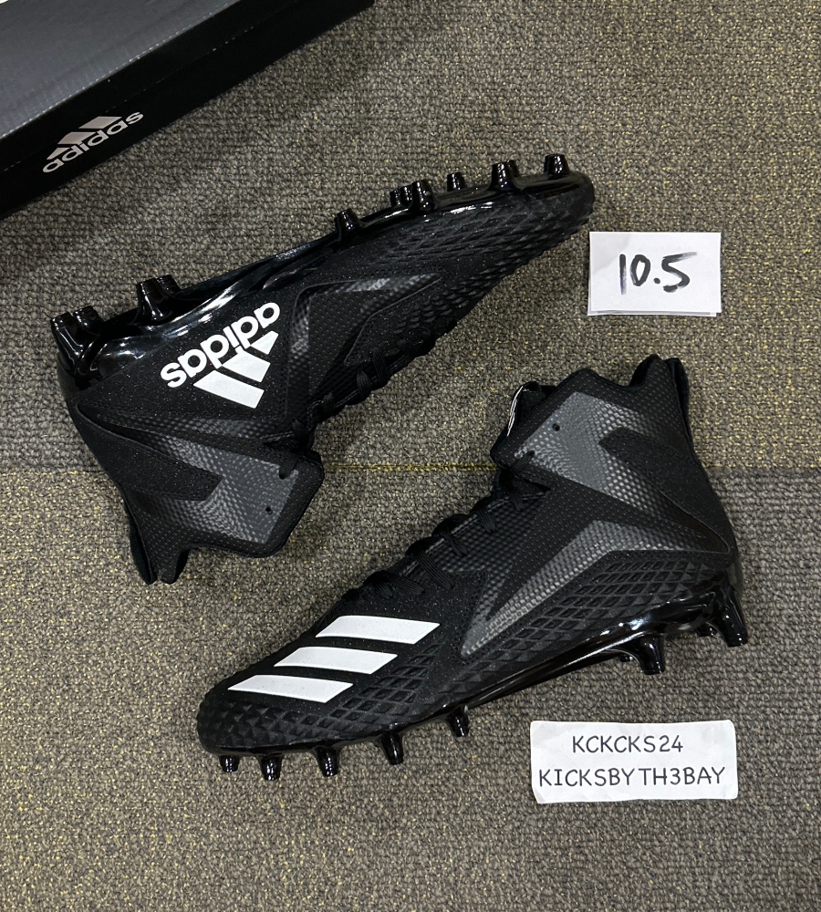 Adidas Freak x Carbon Mid Football Cleats Black Mens size 10.5 Black D97324 NCAA