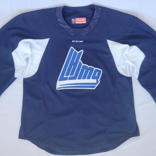 pro stock QMJHL 56 CCM QuickLite blue practice jersey LHJMQ
