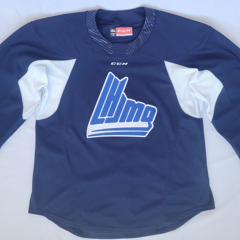 pro stock QMJHL CCM size 56 blue practice jersey LHJMQ