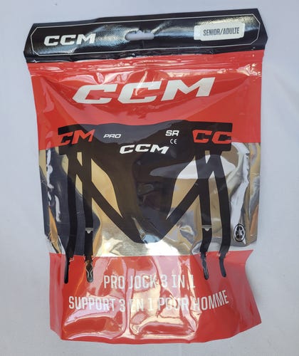 new CCM Pro Jock 3-in-1 pro stock jock/garter/cup combo