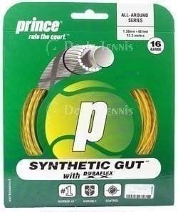 Prince Synthetic Gut with Duraflex 16g, Gold