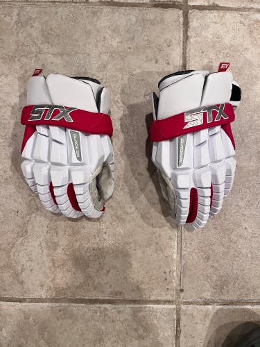 Lightly Used STX Surgeon Lacrosse Gloves