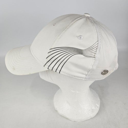 Athleta White Running Hat Cap Reflective Adjustable OS