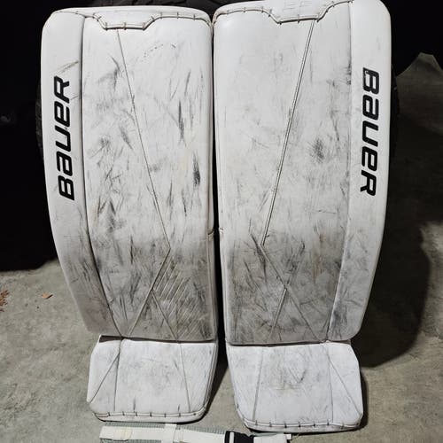 Used 34" Bauer Supreme 3S Goalie Leg Pads