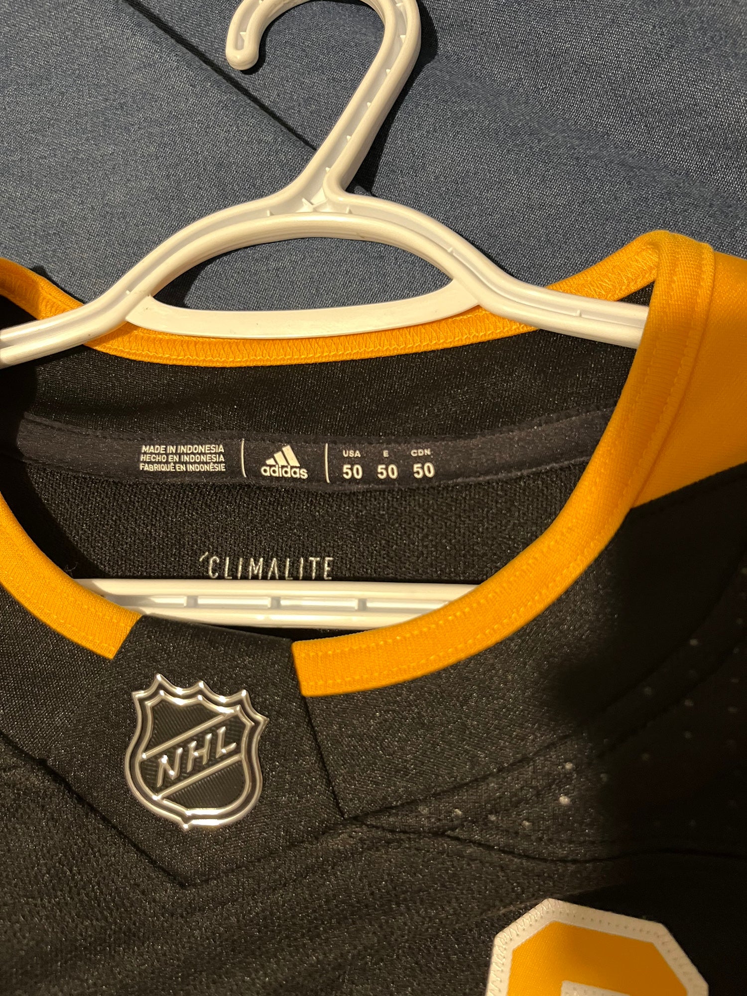  adidas Crosby Authentic Penguins Jersey Black 50